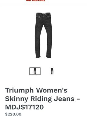 Triumph Women's Skinny Riding Jeans - Black